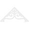 Ekena Millwork Pitch Finley Architectural Grade PVC Gable Pediment, 72"W x 36"H x 1"P (12/12) GPP072X036X100FIN - alternate 5